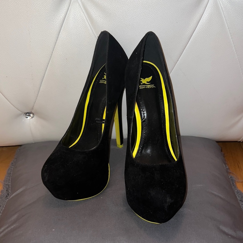 Yellow Bottoms Heels